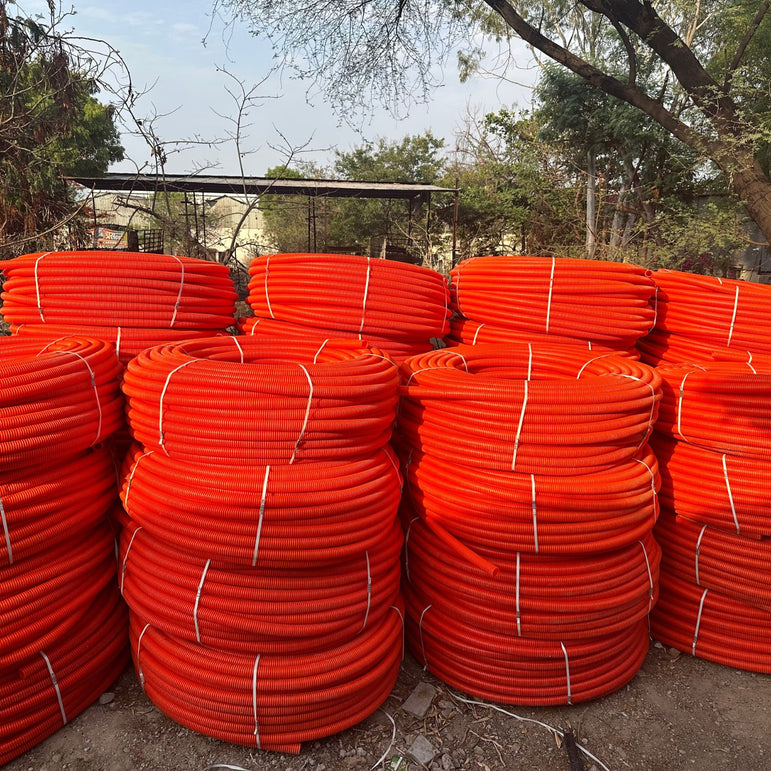 orange dwc hdpe pipes