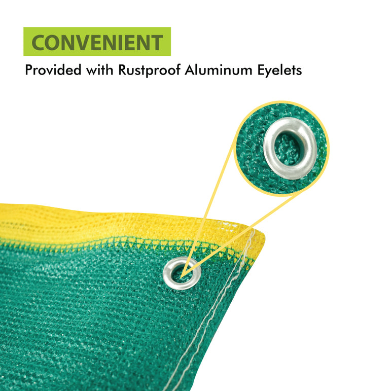 shade net with eyelets