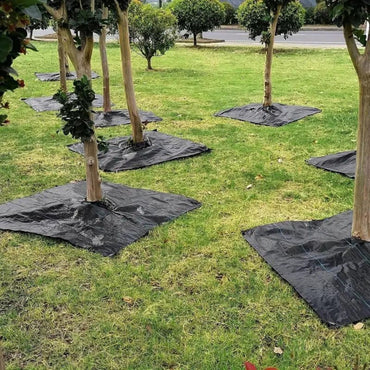 MIPATEX Tree Weed Barrier Mat, Anti-weed Mat for Tree, Weed Barrier Woven Fabrics Around Tree