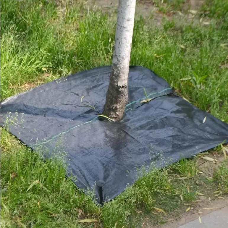 MIPATEX Tree Weed Barrier Mat, Anti-weed Mat for Tree, Weed Barrier Woven Fabrics Around Tree