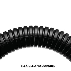 MIPATEX DWC Pipe | Ducting cable networks | Underground electrical cable conduits (Black)