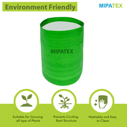Mipatex Woven Fabric Grow Bags 6in x 12in, Heavy Duty Plant Pot Fruits Vegetable, Terrace Home Kitchen Gardening Bags