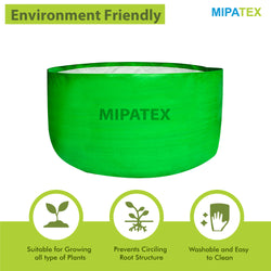 Mipatex Woven Fabric Grow Bags 18in x 15in, Heavy Duty Plant Pot Fruits Vegetable, Terrace Home Kitchen Gardening Bags