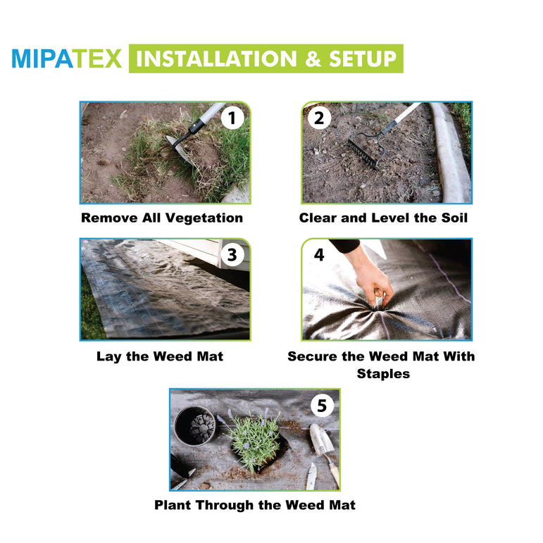 weed control mat installation